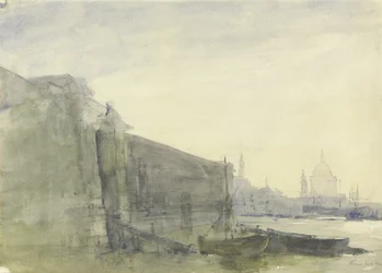 La Tamise, tôt le matin, vers Saint-Paul, c.1849